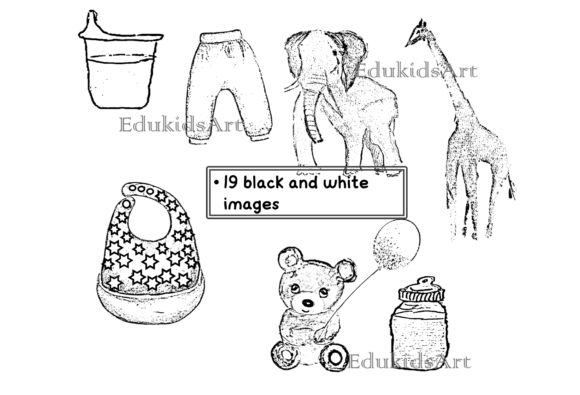 Download Baby Equipment Black and White Version - Premium Resources