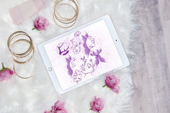 Download 15 Boho Line Art Stamps Procreate V 35 - Line art stamps Collection