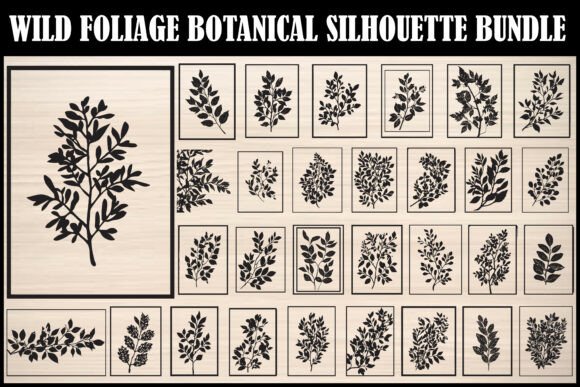 Download Wild Botanical Foliage Silhouette Bundle - Premium Bundle