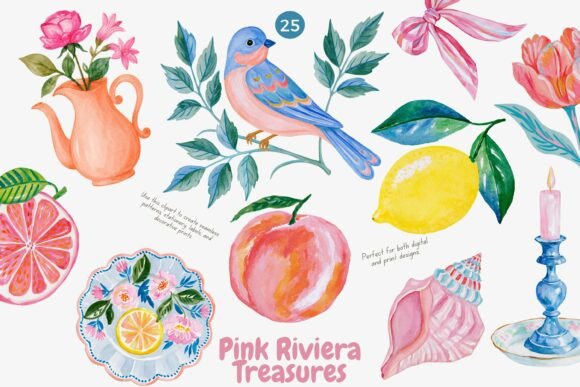 Download Coastal Watercolor Clipart Collection - Watercolor clipart Collection