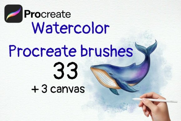Download Watercolor Procreate Brushes 33 + Canvas - Watercolor procreate Collection